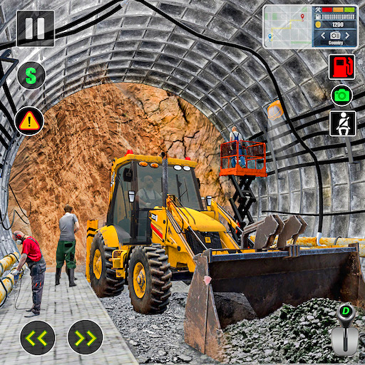 Uphill Tunnel JCB Construction