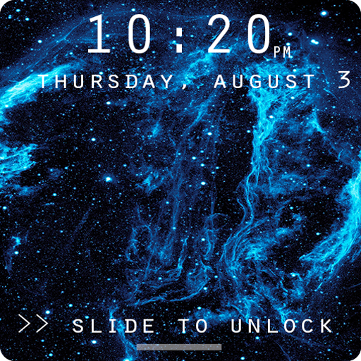 Stars Galaxy Lock Screen