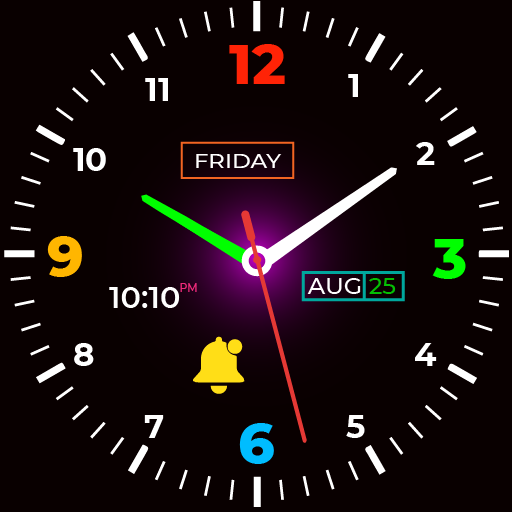 AMOLED Lock Screen Clock Live