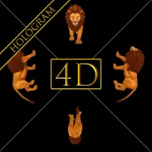 4D Hologram Pyramid Projector