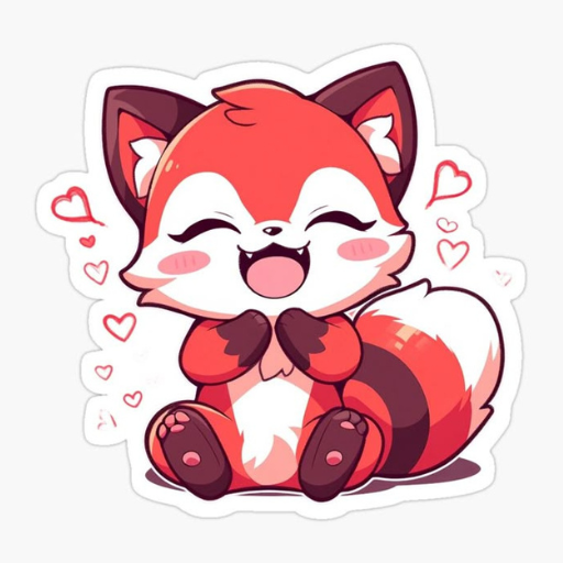 Cute Fox Stickers WAStickerApp