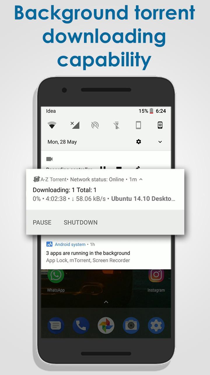 Download AZ Torrent - best free torrent client android on PC