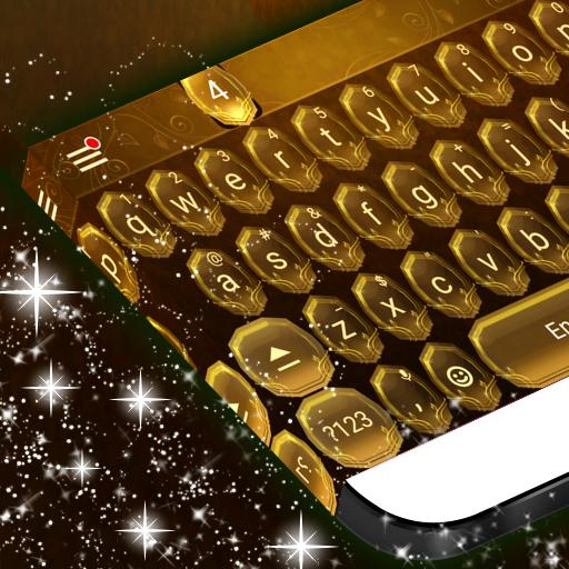 Gold Glow Keyboard For Redraw