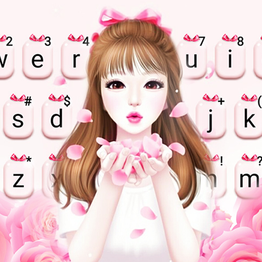 Pedal Pink Girl Keyboard Theme