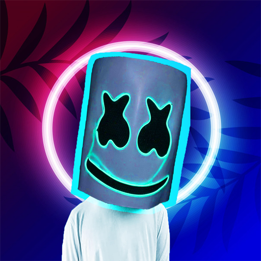 Make marshmello face dj