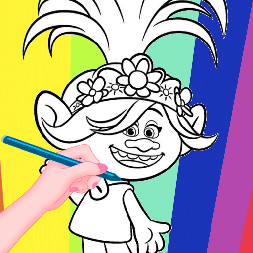 Trolls Coloring World Tour