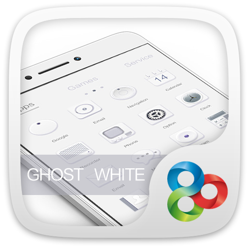 Ghost White Go Launcher Theme