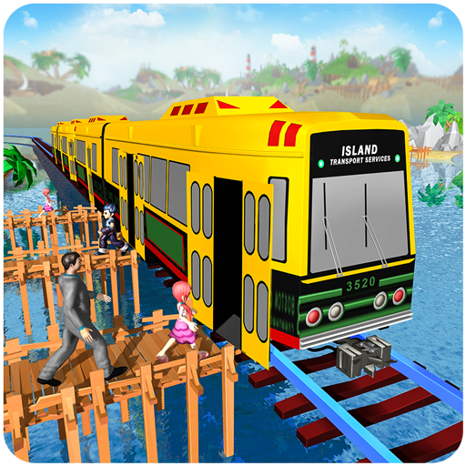 Island Train Cargo Transport