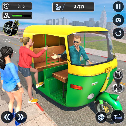 เกมขับรถตุ๊กตุ๊ก 3D - Rickshaw