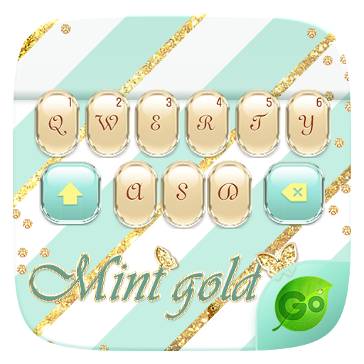 Mint Gold GO Keyboard Theme