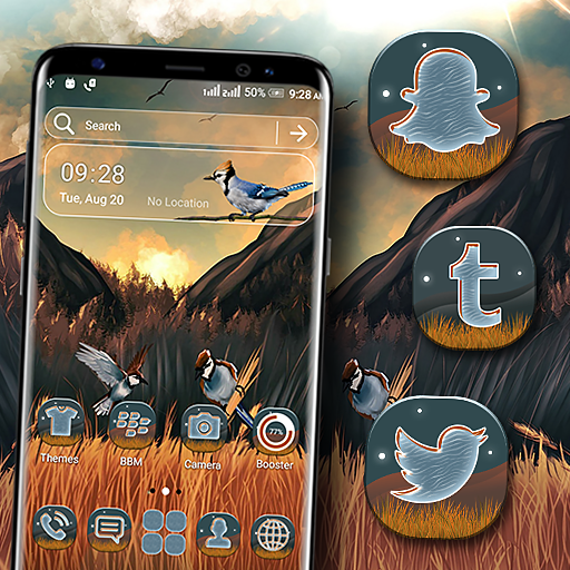 Sparrows Art Launcher Theme