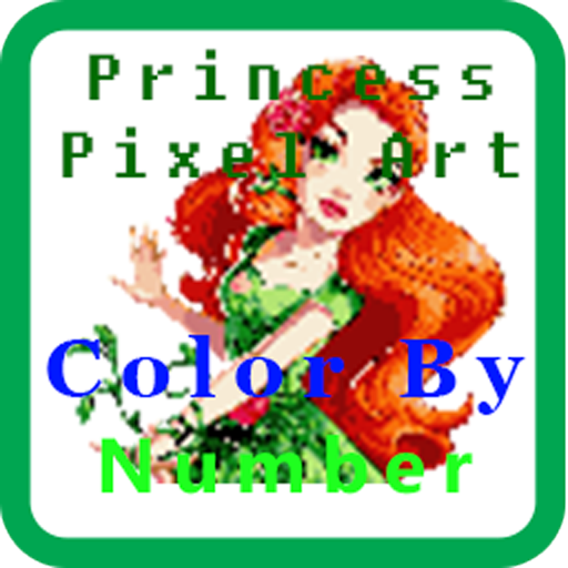 Princess Pixel Art - Color By 