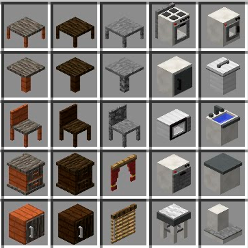 Mod Furnitur untuk Minecraft