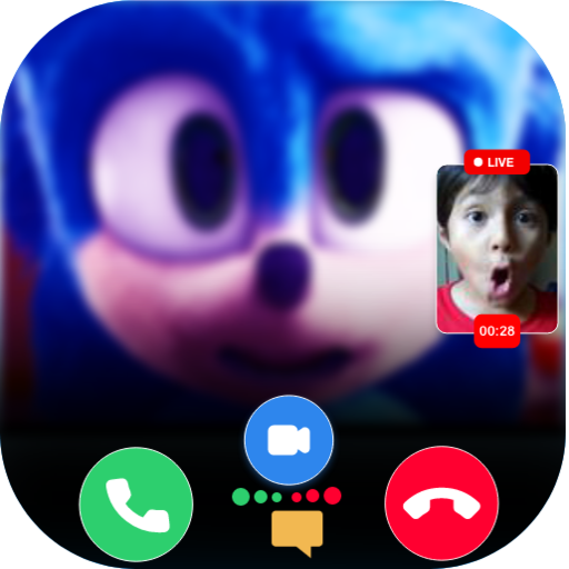 Blue soniic video call