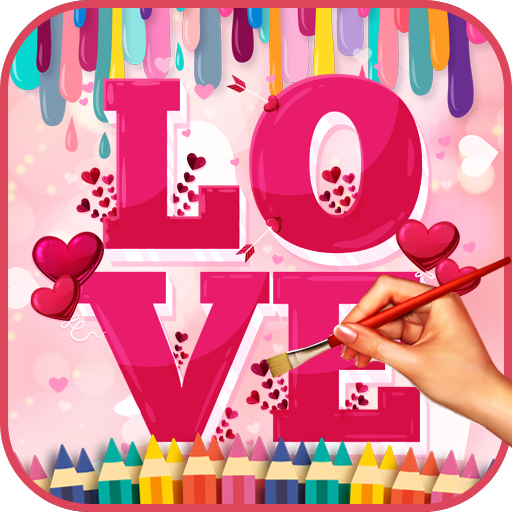 Lovely Hearts Coloring Book