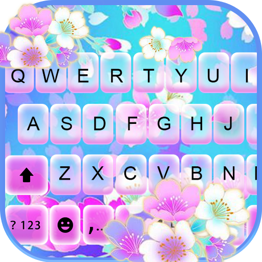 Bright Flowers 2 Keyboard Back