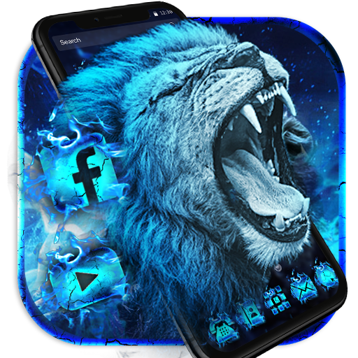 Flaming Wild Lion Themes Live 