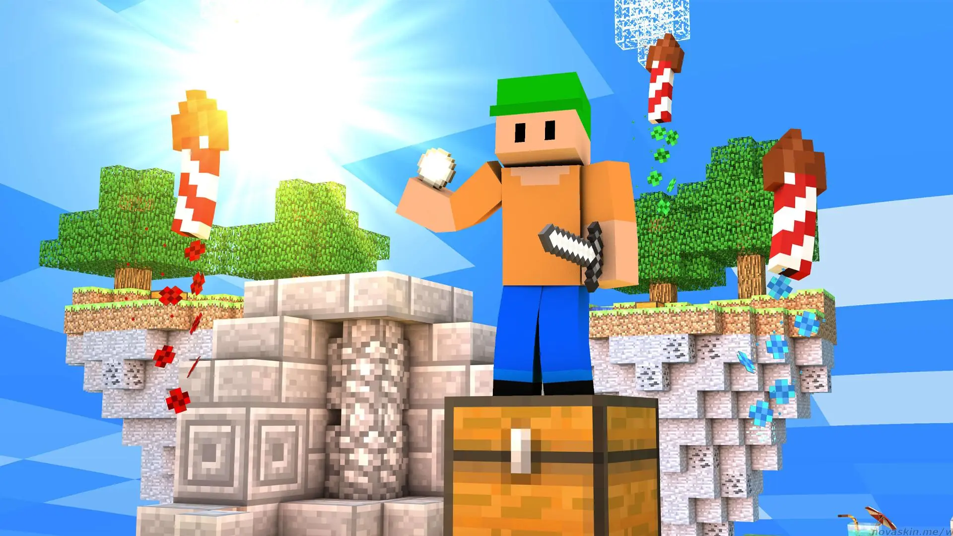 Download Stumble Guys For Minecraft PE android on PC