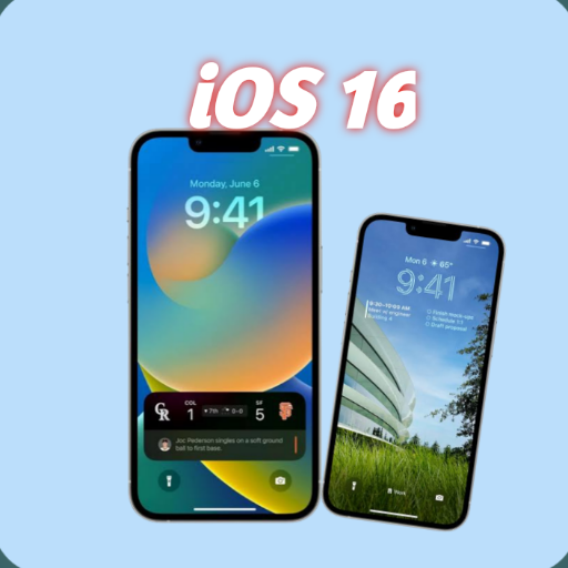 iOS 16 launcher and wallpaper