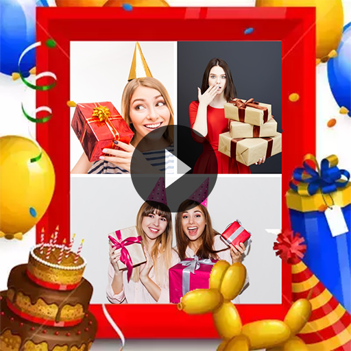 Birthday video maker with musi