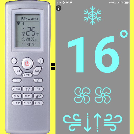 remote TOSOT AC 0 btns 0 setts