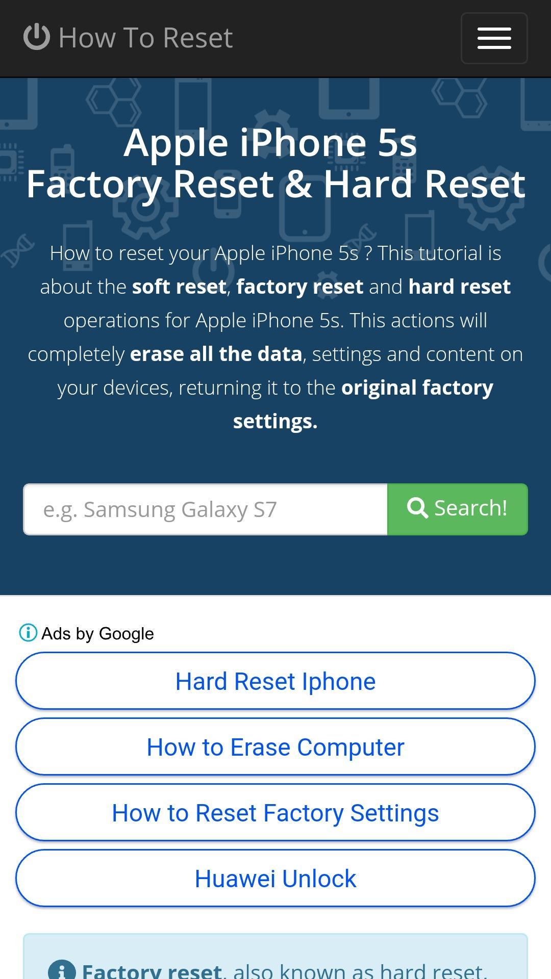 Скачать Factory Reset Guide на ПК | Официальный представитель GameLoop