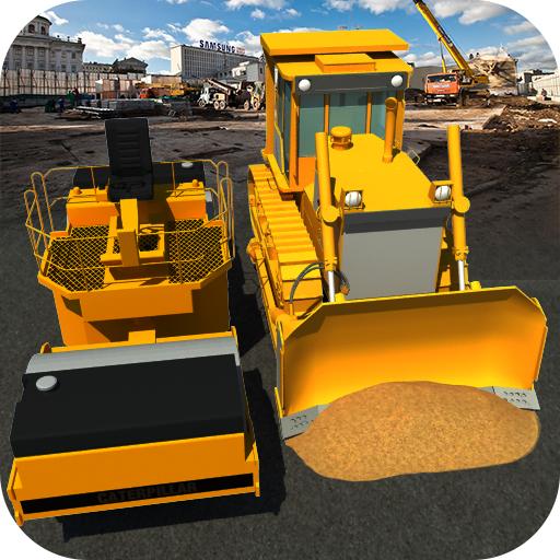 Roads Construction Roller 3D