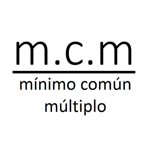 mcm - mínimo común múltiplo