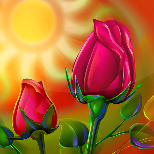 Wallpaper Animasi Bunga Mawar