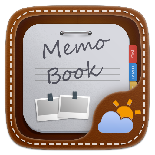 Memo Book Weather Widget Theme