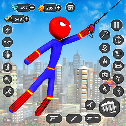 Stick Rope Hero Superhero Game