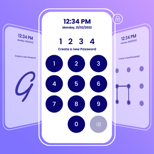 Live Time Password Lock Screen