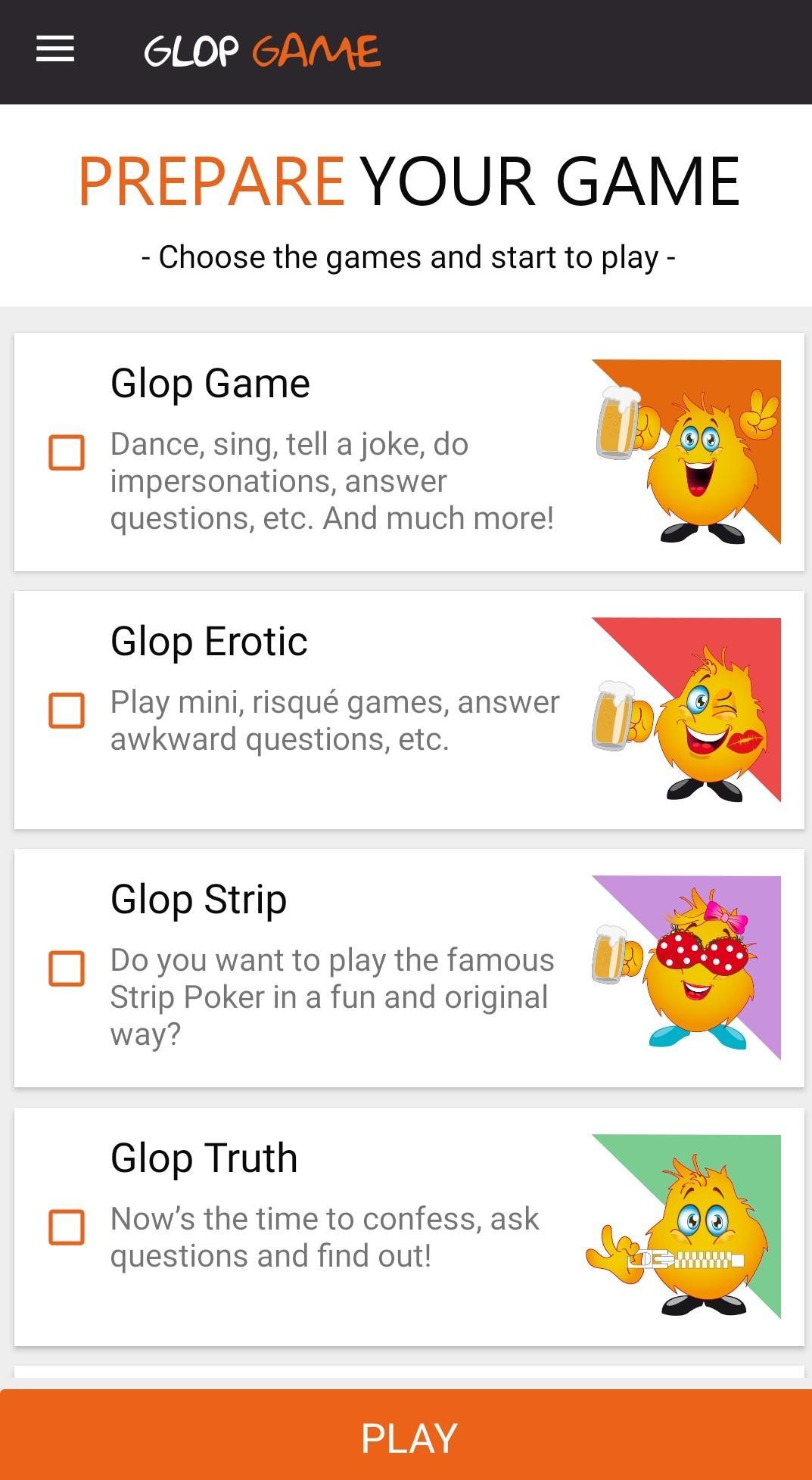 Download Drinking Card Game - Glop android on PC