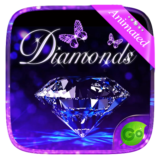 3D Diamonds GO Keyboard Animated Theme