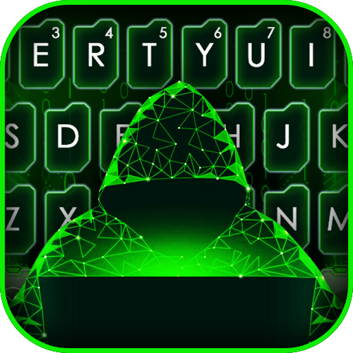 最新版、クールな Matrix Hacker のテーマキーボ