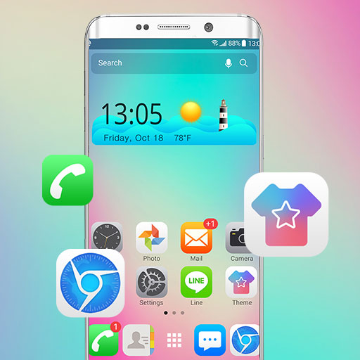 OS10 Launcher teması