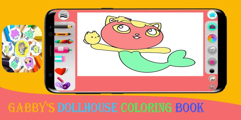 Download Gabby's Dollhouse ColoringBook android on PC