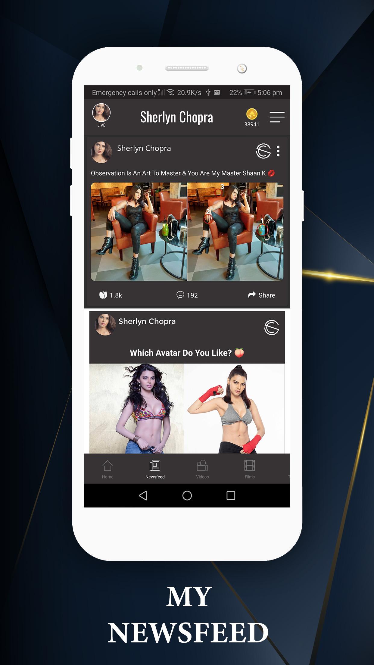 Download Sherlyn Chopra Official App android on PC