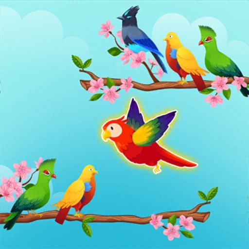 रंग छँटाई - पक्षियों खेल