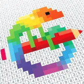 Pixel Art - ระบายสีตามตัวเลข