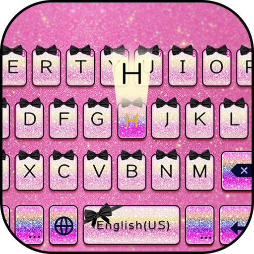 Tema Keyboard Pinkglitter