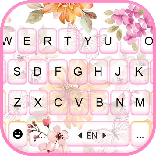 Fundo do Teclado Flower Butter