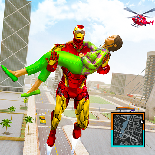 Super Iron Hero Fighting Gangstar Rescue Mission