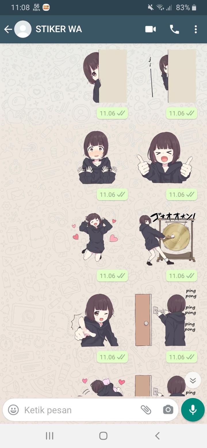 Menhera Chan & Menhera Kun Stickers for WhatsApp