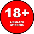 18+ Animated Stickers
