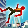 Superhero Jump: Fly Sky Run