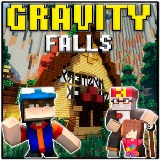 Map Gravity Falls: Blocks City