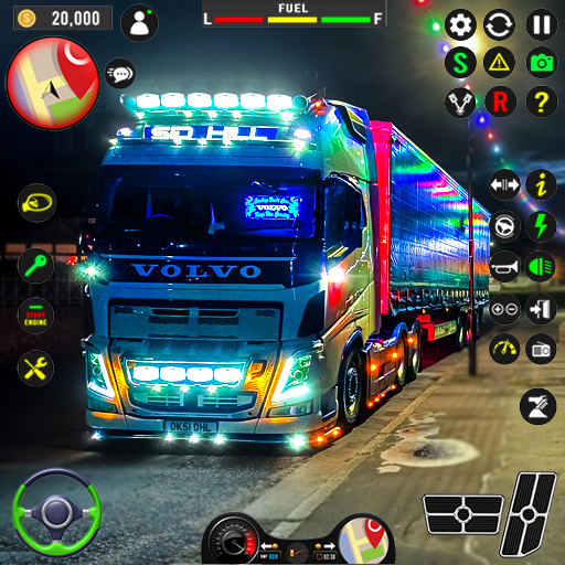 यूरो ट्रक 3 डी कार्गो ट्रक गेम
