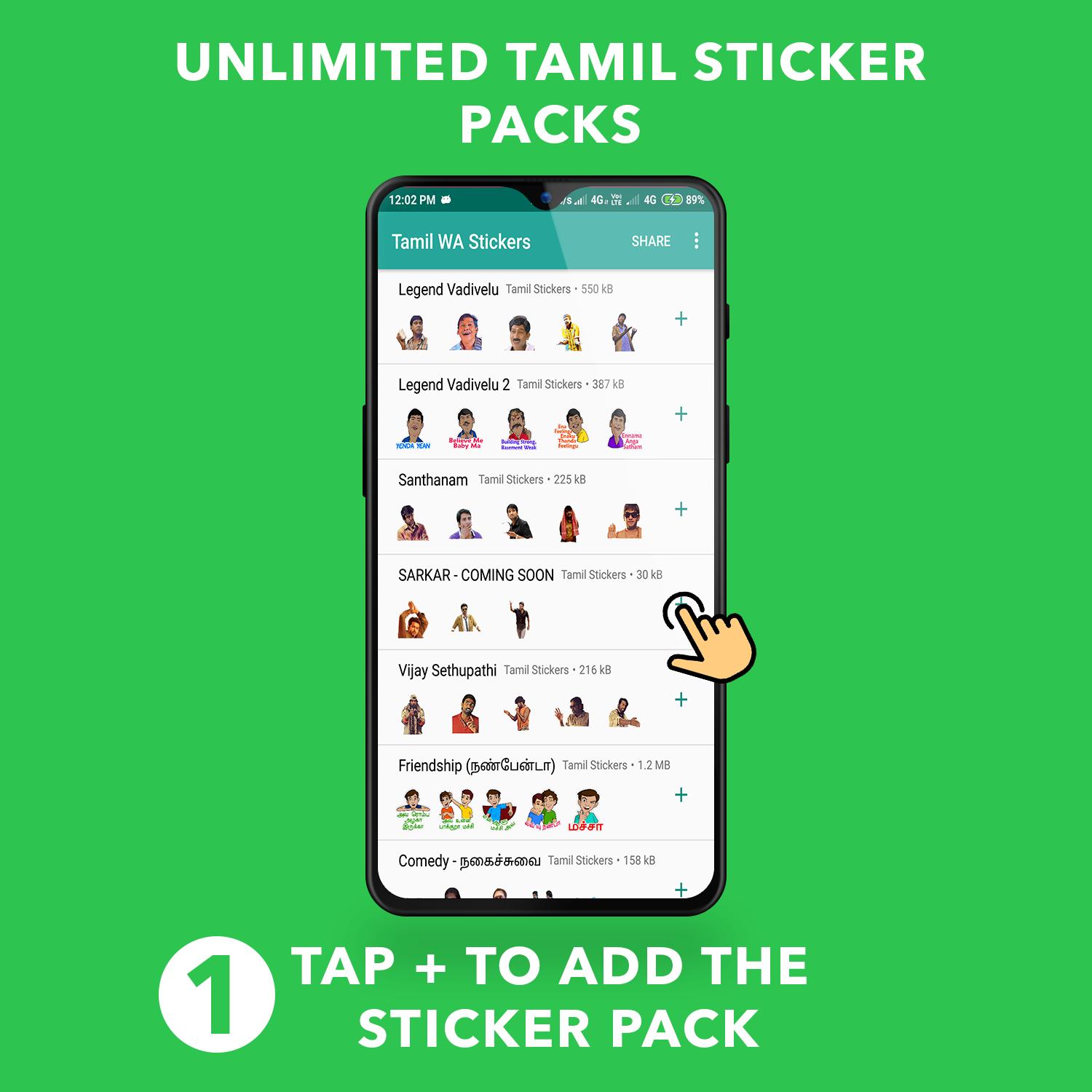 Download Tamil Stickers For WhatsApp Viswasam, New Year android on PC