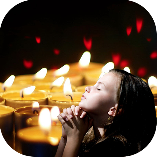 Prayer candle - peace and love